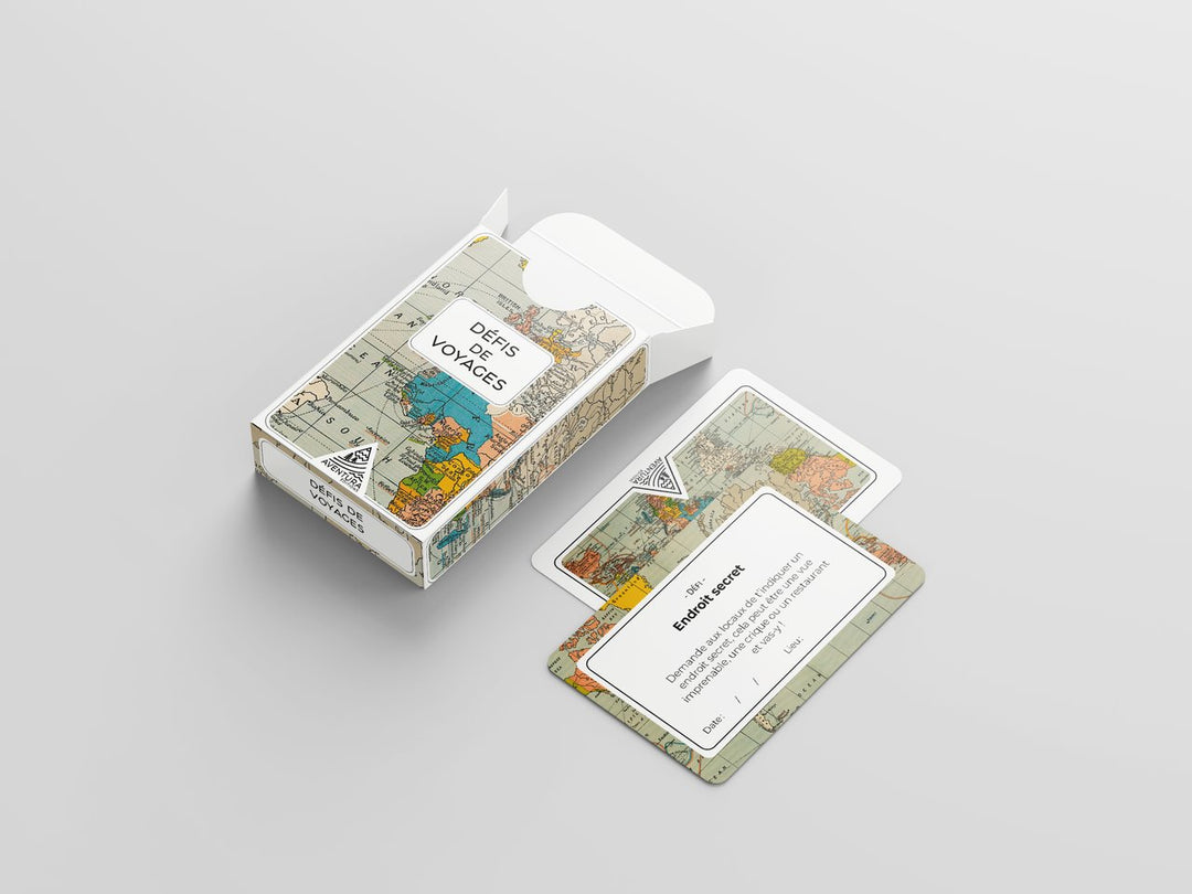 Jeu de cartes - Défis de voyages | Aventura