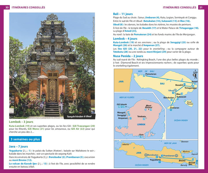 Guide du Routard - Bali, Lombok + Borobudur, Prambanan, volcans de Java 2024/25 | Hachette