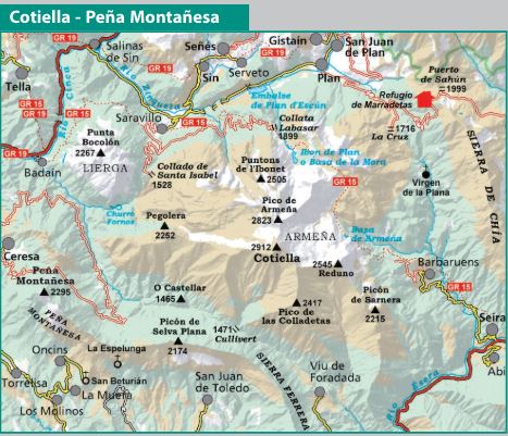 Carte de randonnée - Cotiella & Peña Montañesa (Pyrénées) | Alpina carte pliée Editorial Alpina 