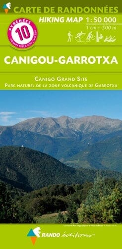 Carte de randonnée n° 10 - Canigou, Garrotxa (Pyrénées) | Rando Editions carte pliée Rando Editions 