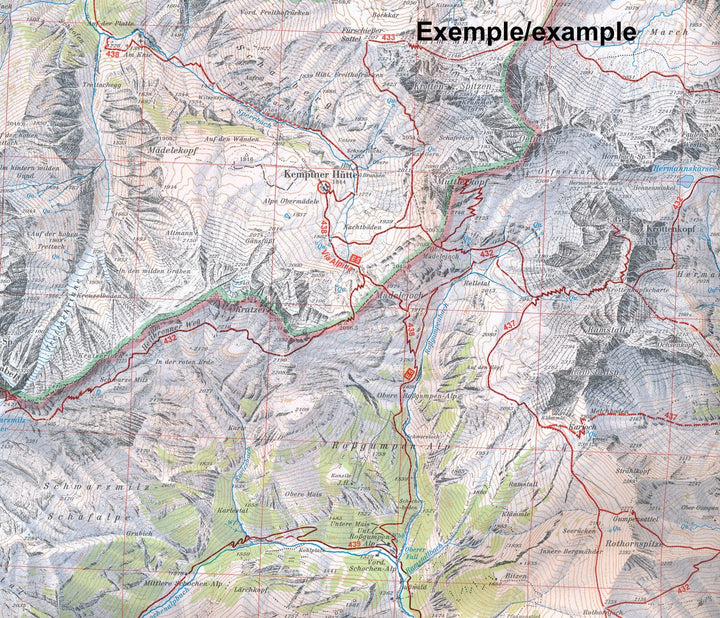 Carte de randonnée & ski n° 30/6 - Ötztaler Alpen Wildspitze (Alpes autrichiennes) | Alpenverein carte pliée Alpenverein 