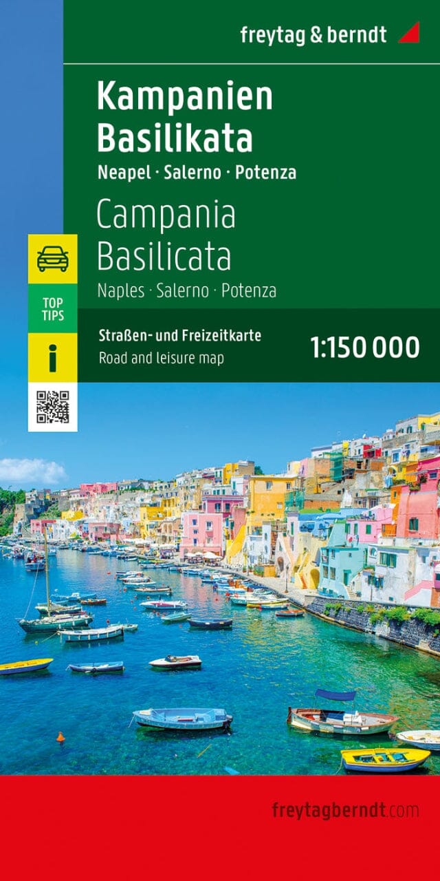Carte routière - Campanie et Basilicate (Naples, Italie) | Freytag & Berndt carte pliée Freytag & Berndt