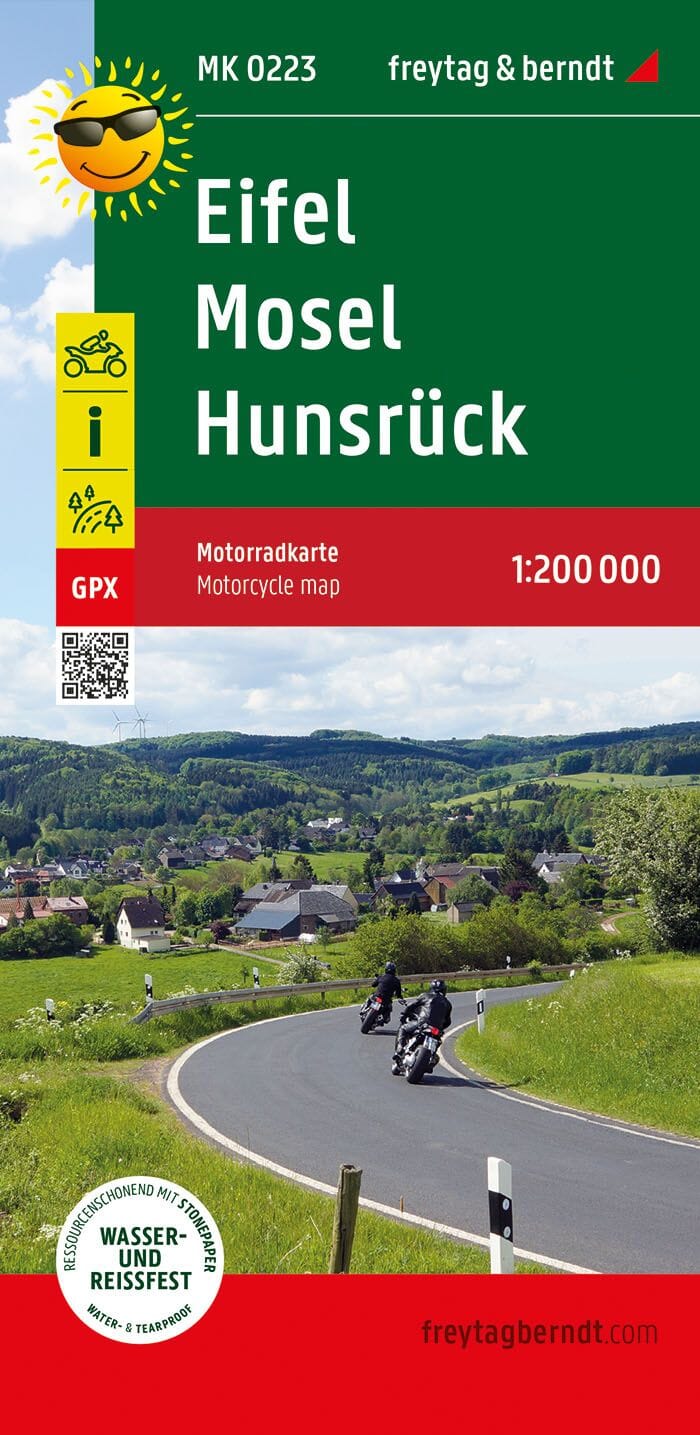 Carte spéciale moto - Eifel, Mosel, Hunsrück | Freytag & Berndt carte de voyage Freytag & Berndt