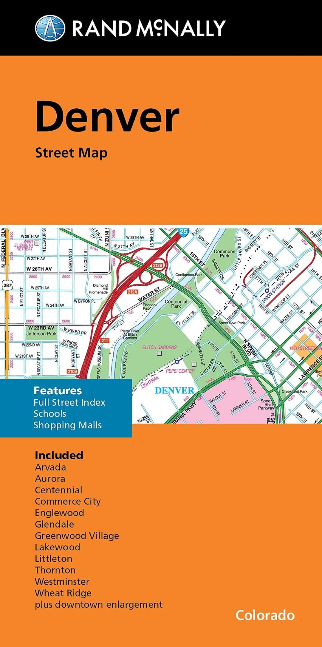 Denver, Colorado | Rand McNally carte pliée Rand McNally