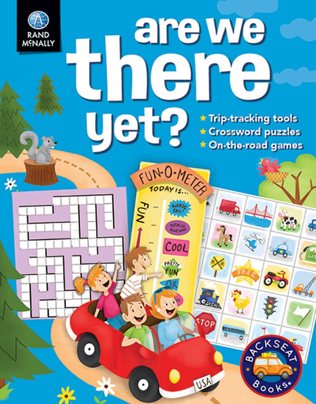 Livre de voyage pour enfants "Are We There Yet ? Livre de voyage | Rand McNally carte murale petit tube Rand McNally