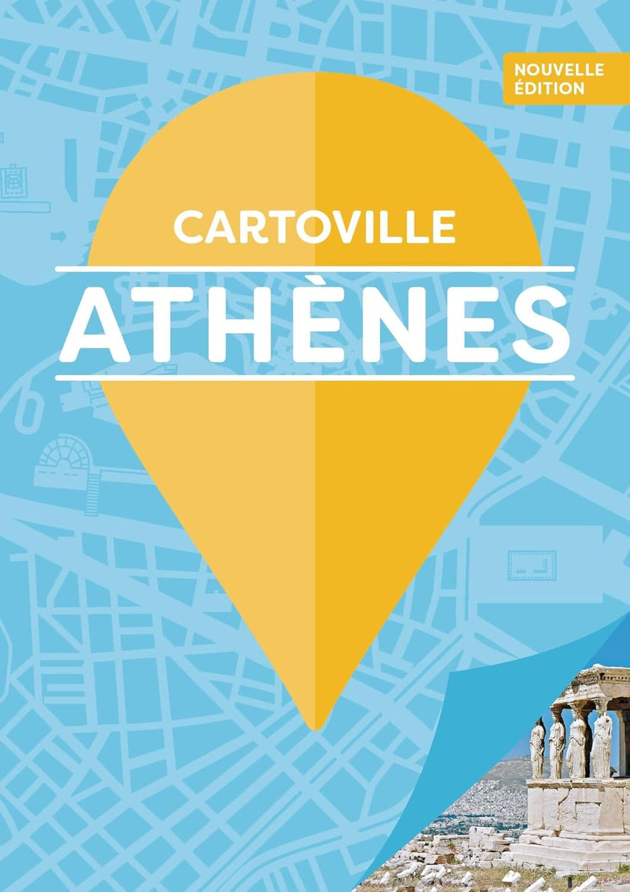 Plan détaillé d'Athènes | Cartoville carte pliée Gallimard 