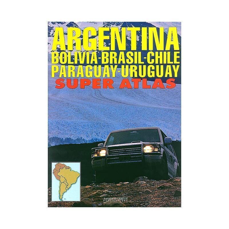 Argentina, Bolivia, Chile, Southern Brazil, Paraguay, Uruguay Super Atlas | Zagier & Urruty Atlas 