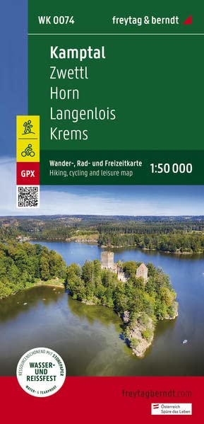 Carte de randonnée - Kamptal - Zwettl - Horn - Langenlois - Krems (Alpes autrichiennes), n° WK074 | Freytag & Berndt carte pliée Freytag & Berndt 