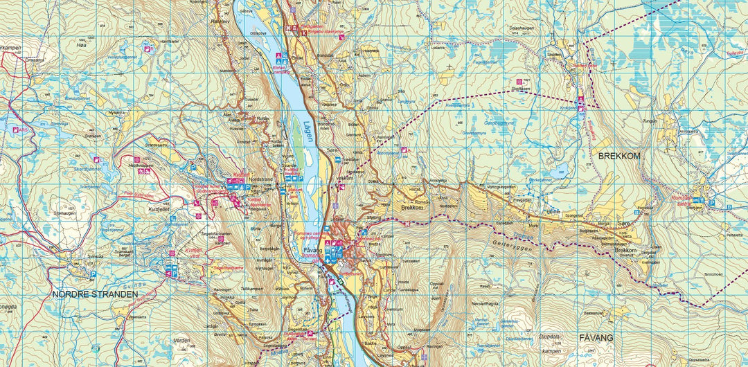 Carte de randonnée n° 2739 - Vestfoldbyene (Norvège) | Nordeca - Turkart 1/50 000 carte pliée Nordeca 