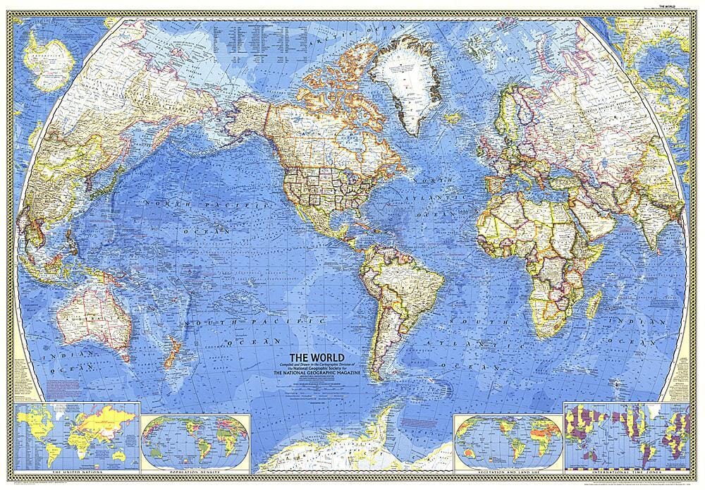 Carte du monde courants marins liège