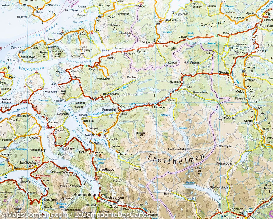 Carte routière - Norvège Sud | Reise Know How carte pliée Reise Know-How 