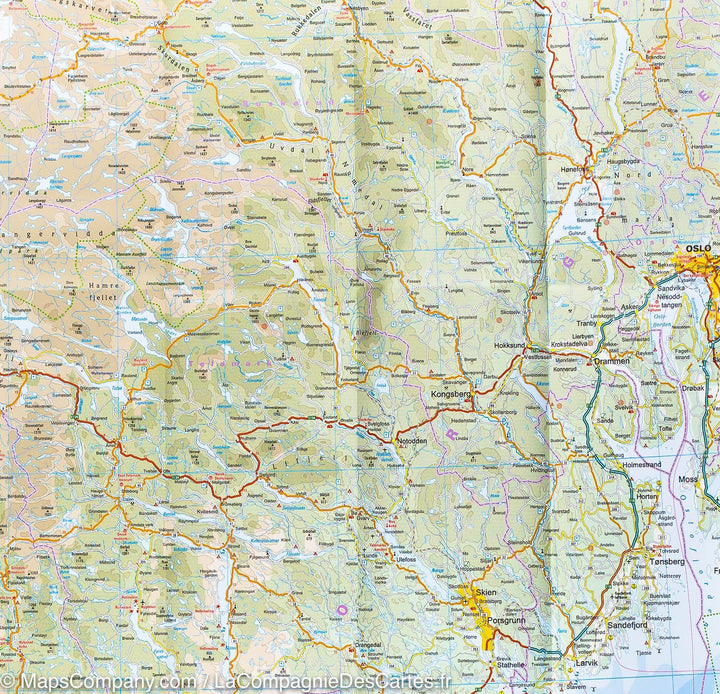Carte routière - Norvège Sud | Reise Know How carte pliée Reise Know-How 