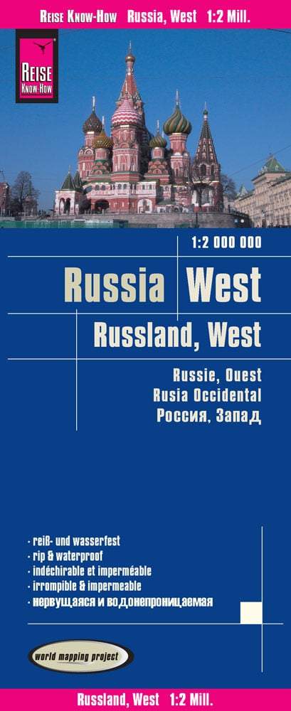 Carte routière de l'ouest de la Russie | Reise Know How - La Compagnie des Cartes