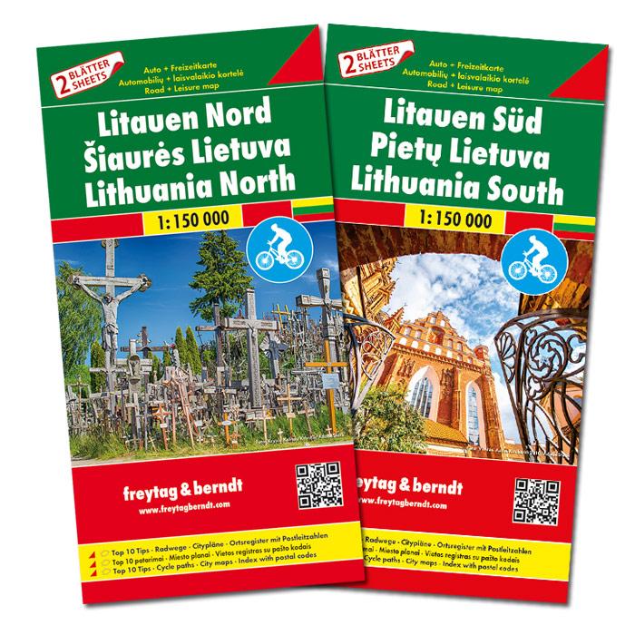Cartes routières - Lituanie Nord & Sud | Freytag & Berndt carte pliée Freytag & Berndt 