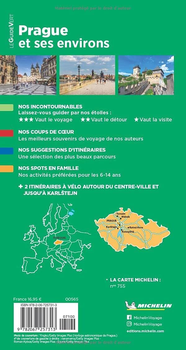 Guide Vert - Prague - Édition 2023 | Michelin guide de voyage Michelin 