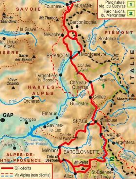 Topoguide de randonnée - La traversée des Alpes, de la Maurienne à l'Ubaye | FFR guide de randonnée FFR - Fédération Française de Randonnée 