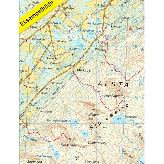 Carte de randonnée n° 3049 - Skjakerfjella (Norvège) | Nordeca - série 3000