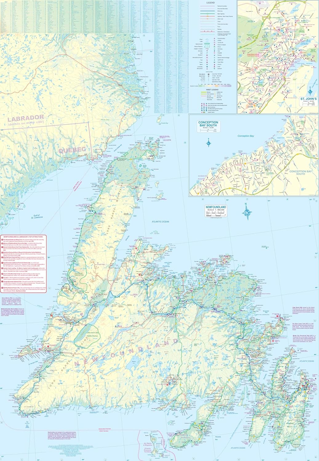 Carte de voyage - Terre Neuve & Labrador | ITM