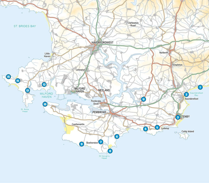 Guide de randonnées (en anglais) - Short Walks in Pembrokeshire : Tenby and the south | Cicerone