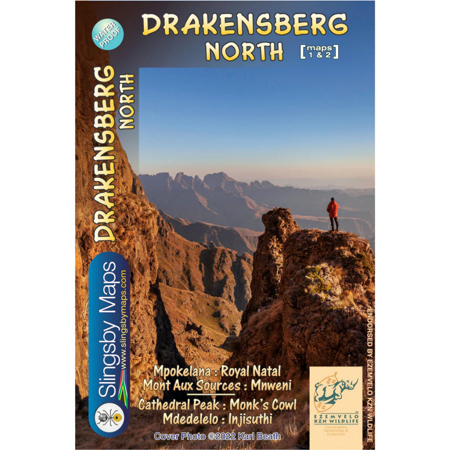 Carte de randonnée imperméable - Drakensberg Nord (Afrique du Sud) | Tracks4Africa