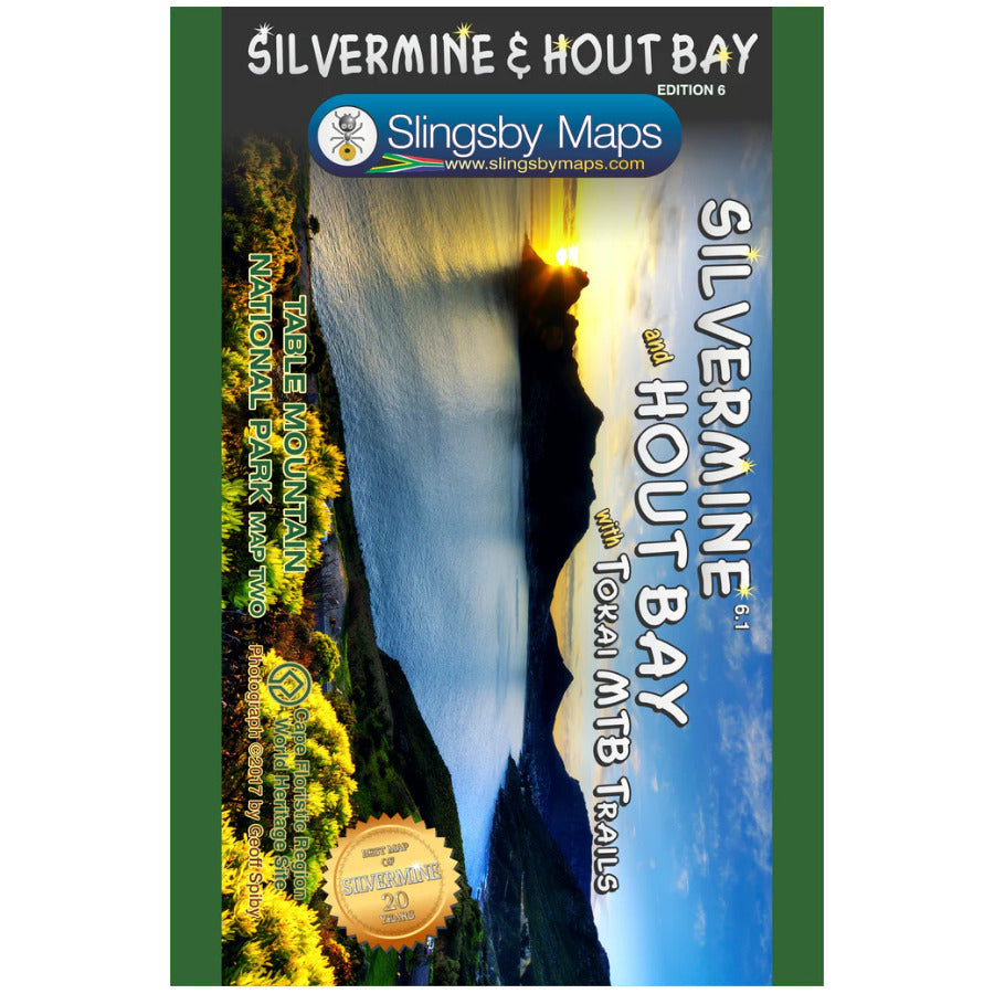 Carte de randonnée imperméable - Silvermine & Hout Bay (Afrique du Sud) | Tracks4Africa