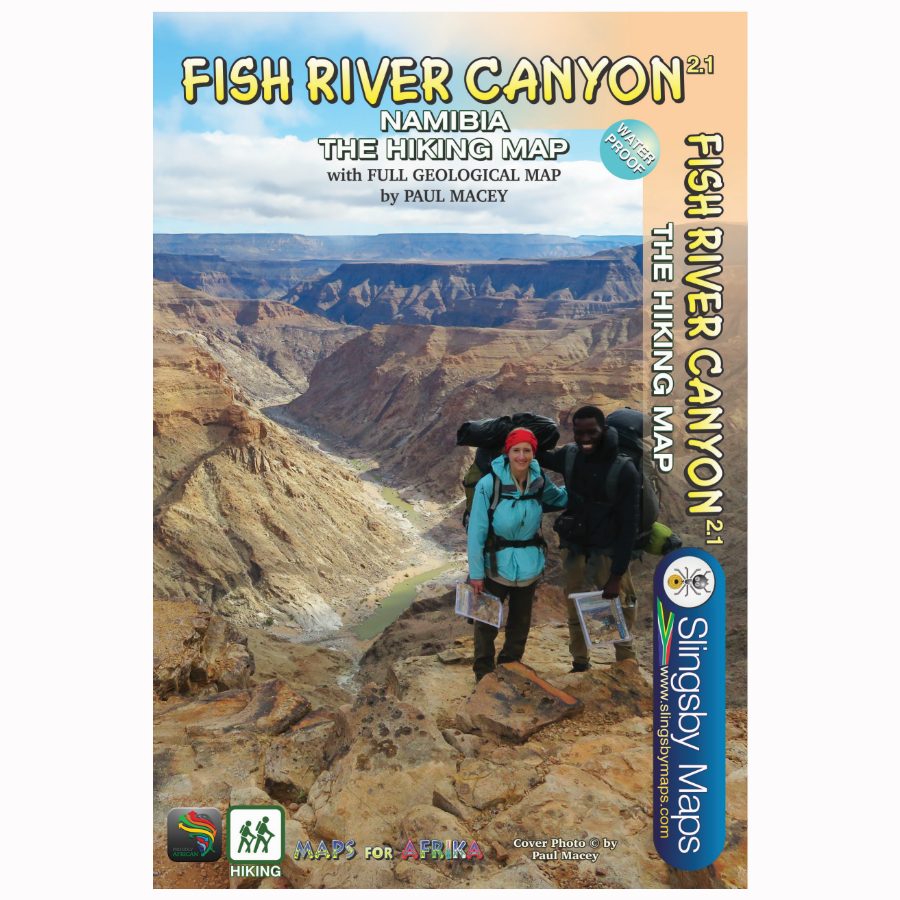 Carte de randonnée imperméable - Fish River Canyon (Namibie) | Tracks4Africa