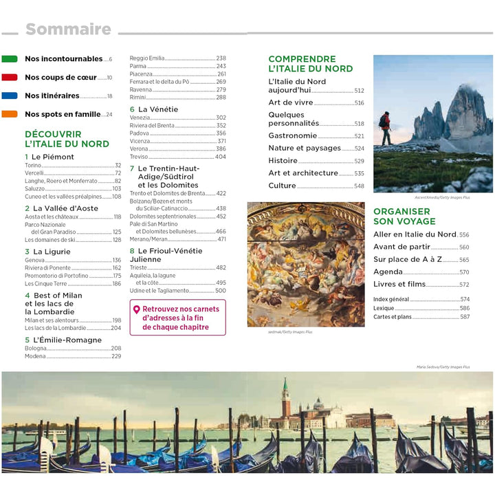 Guide Vert - Italie du Nord (sans les lacs italiens, Milan et la Lombardie) - Édition 2024 | Michelin