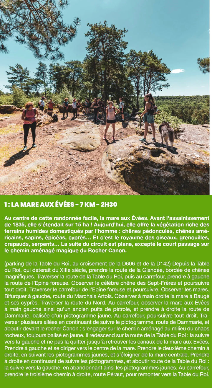Carte de randonnée - Fontainebleau : découverte & randonnée | VTOPO