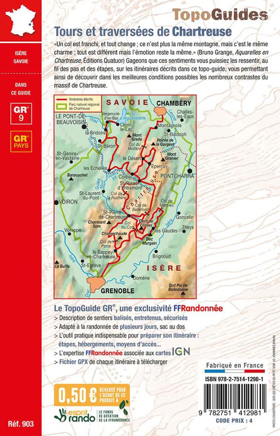 Topoguide de randonnée - Tours et traversées de Chartreuse - GR9 / GR96 / GRP | FFR