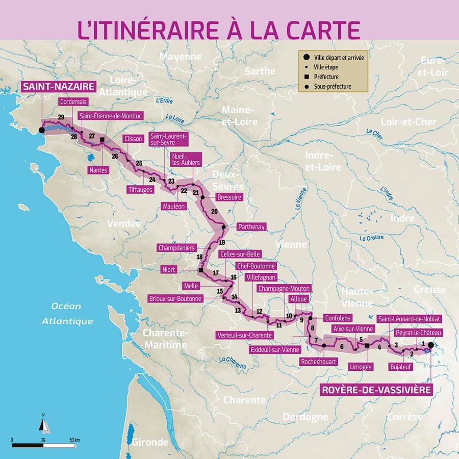 Guide vélo - La Vélidéale, du Lac de Vassivière à l'océan atlantique | Chamina