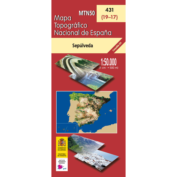 Carte topographique de l'Espagne n° 0431 - Sepúlveda | CNIG - 1/50 000