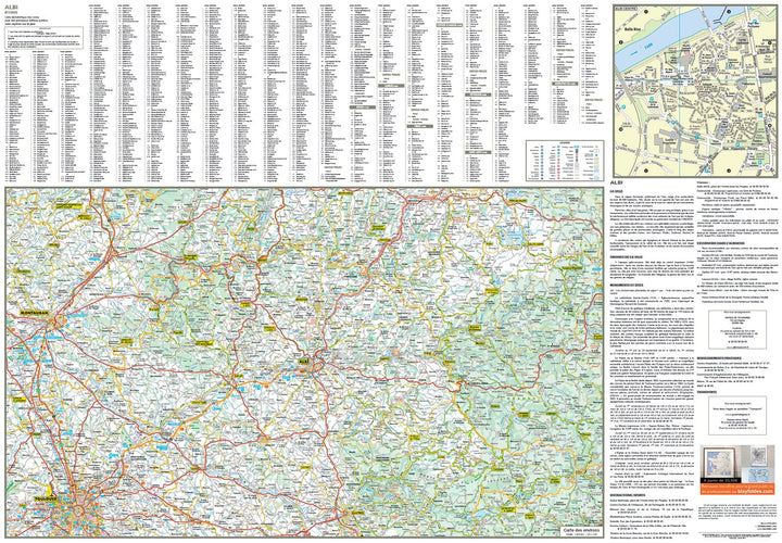 Albi, Tarn - Plan de ville | Blay Foldex carte pliée Blay Foldex 