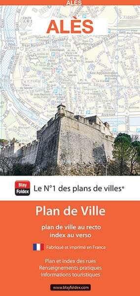 Alès, Gard - Plan de ville | Blay Foldex carte pliée Blay Foldex 