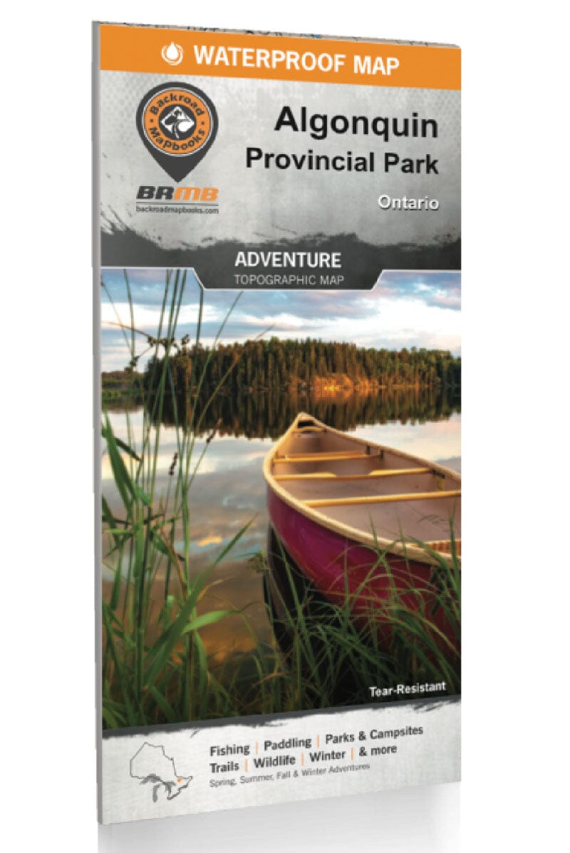 Algonquin Provincial Park Recreation Map | Backroads Mapbooks carte pliée Backroads Mapbooks 