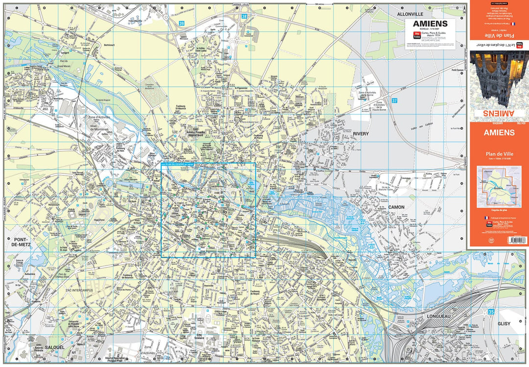 Amiens, Somme - Plan de ville | Blay Foldex carte pliée Blay Foldex 