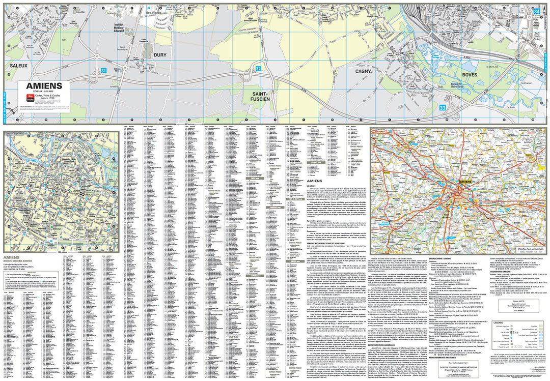 Amiens, Somme - Plan de ville | Blay Foldex carte pliée Blay Foldex 