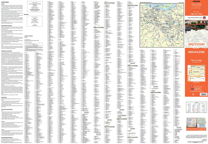 Angoulême, Charente - Plan de ville | Blay Foldex carte pliée Blay Foldex 