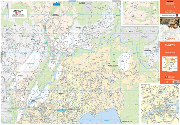 Annecy, Haute-Savoie - Plan de ville | Blay Foldex carte pliée Blay Foldex 