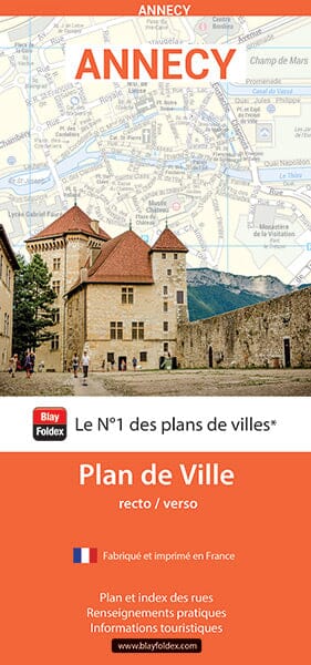 Annecy, Haute-Savoie - Plan de ville | Blay Foldex carte pliée Blay Foldex 