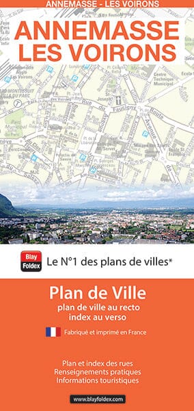 Annemasse, Haute-Savoie - Plan de ville | Blay Foldex carte pliée Blay Foldex 