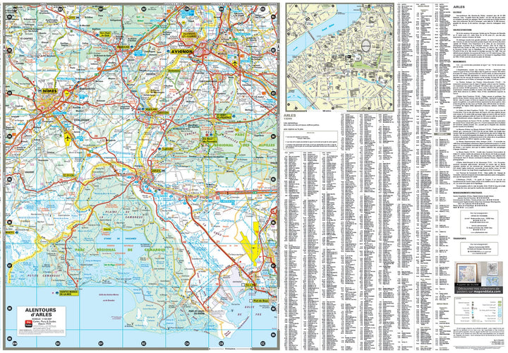 Arles, Bouches-du-Rhône - Plan de ville | Blay Foldex carte pliée Blay Foldex 