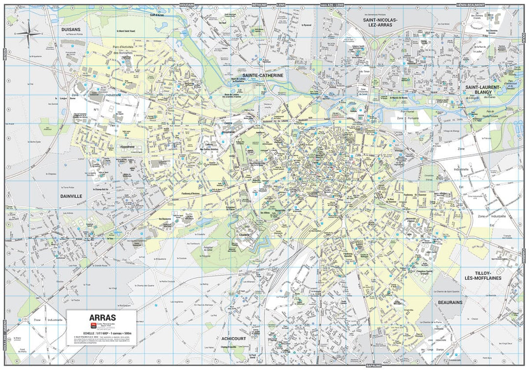 Arras, Pas-de-Calais - Plan de ville | Blay Foldex carte pliée Blay Foldex 