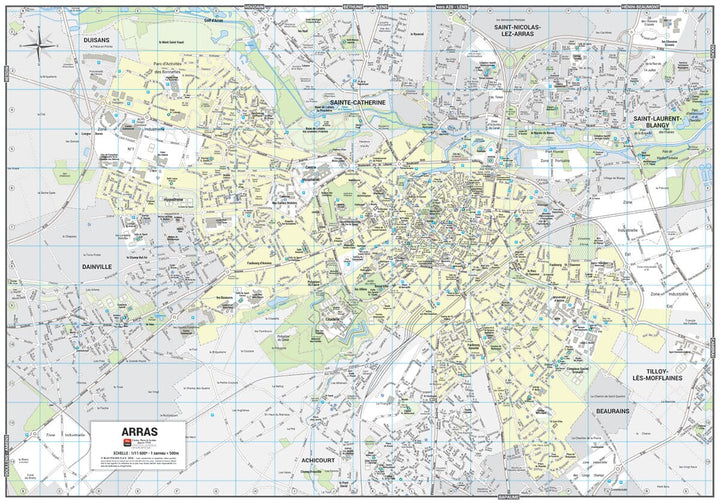 Arras, Pas-de-Calais - Plan de ville | Blay Foldex carte pliée Blay Foldex 