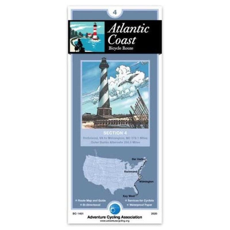 Atlantic Coast - Bicycle Route Section 4 | Adventure Cycling Association carte pliée Adventure Cycling Association 