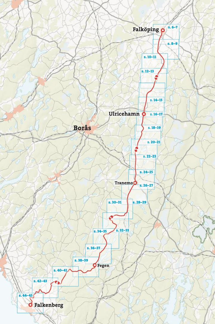Atlas cycliste - Ätradalsleden (Suède) | Calazo carte pliée Calazo 