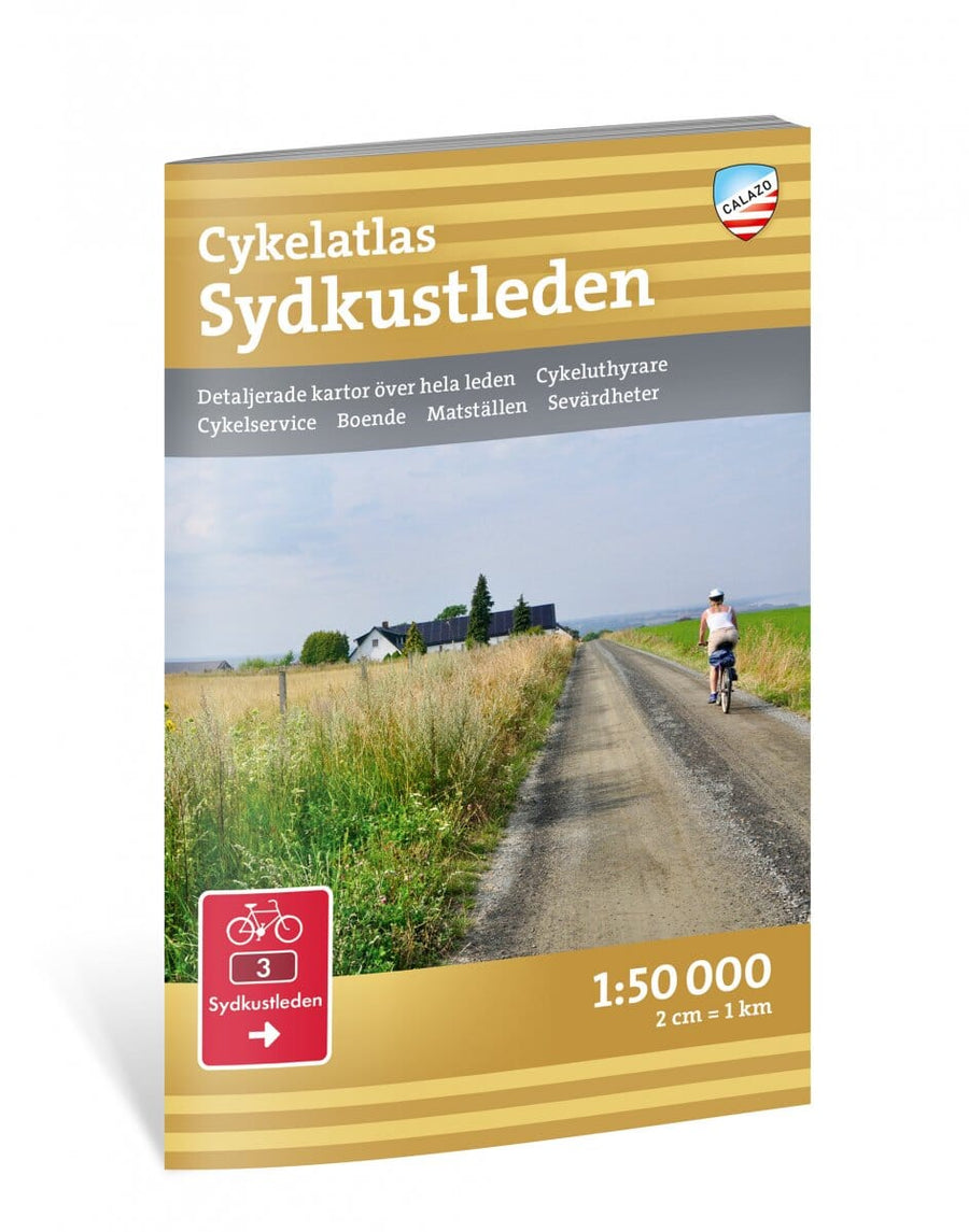 Atlas cycliste - Sydkustleden (Suède) | Calazo carte pliée Calazo 