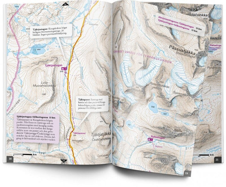 Atlas de plein air - Kungsleden (Suède) | Calazo - Friluftsatlas carte pliée Calazo 