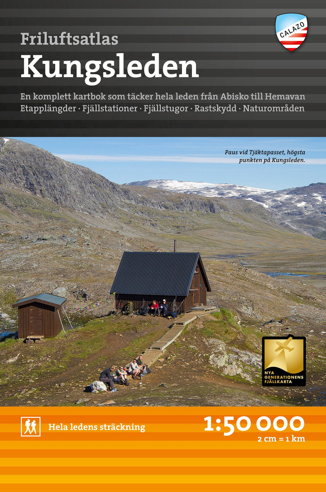 Atlas de plein air - Kungsleden (Suède) | Calazo - Friluftsatlas carte pliée Calazo 