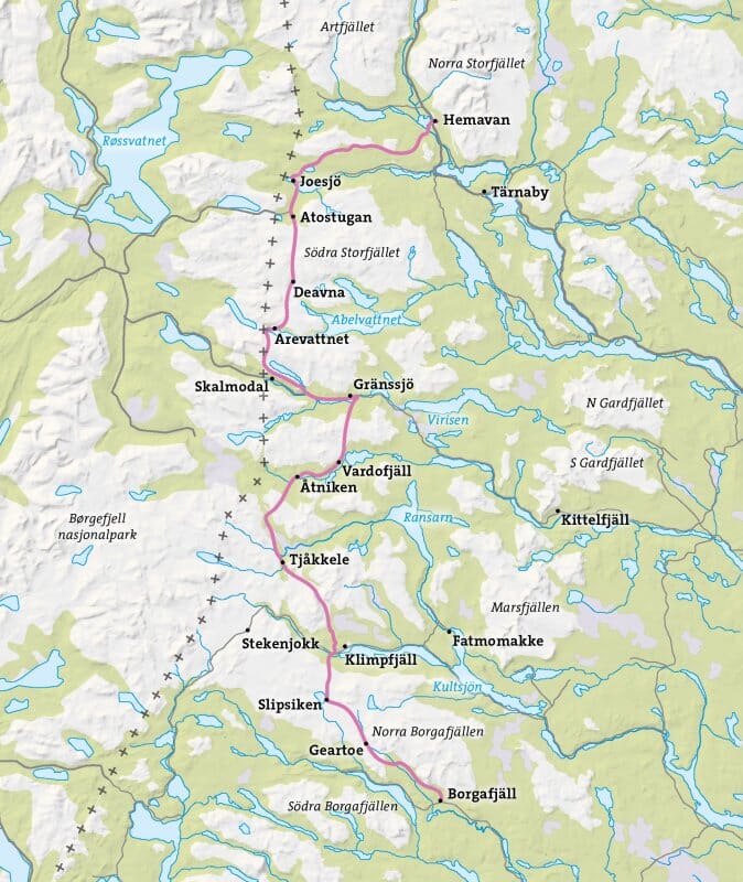 Atlas de plein air - Lapplandsleden (Suède) | Calazo - Friluftsatlas carte pliée Calazo 