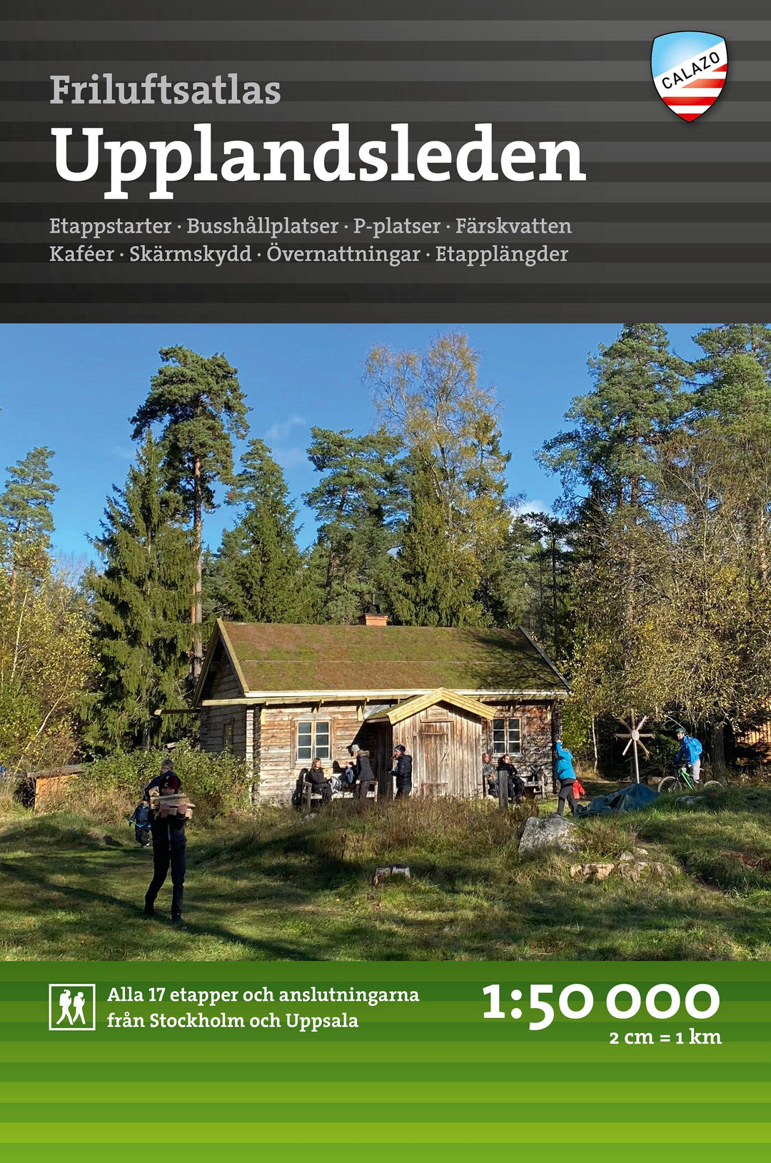 Atlas de plein air - Upplandsleden (Suède) | Calazo - Friluftsatlas carte pliée Calazo 